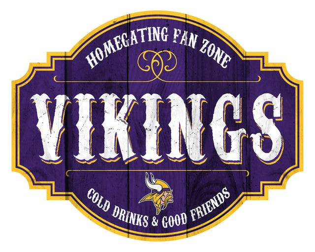 Minnesota Vikings Sign Wood 12" Homegating Tavern