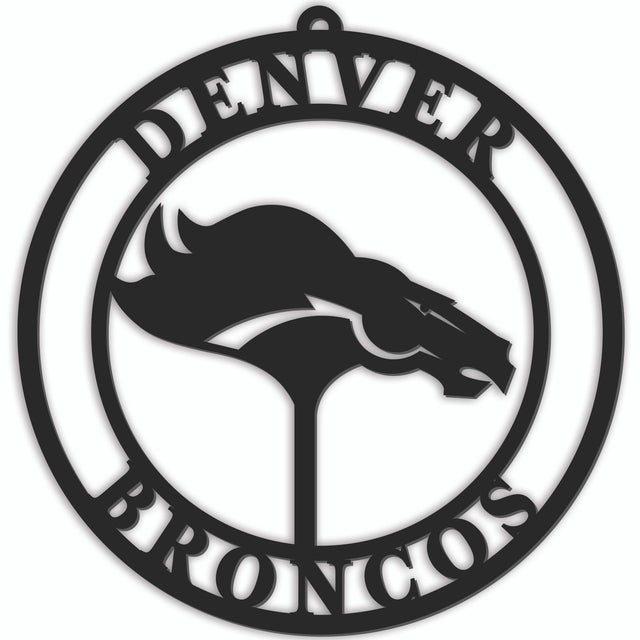 Letrero para puerta de los Denver Broncos de 16"