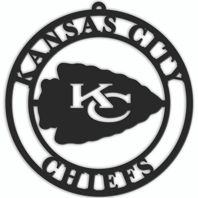 Letrero para puerta de los Kansas City Chiefs de 16"