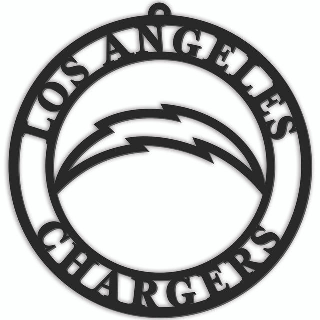 Letrero para puerta de Los Angeles Chargers de 16"