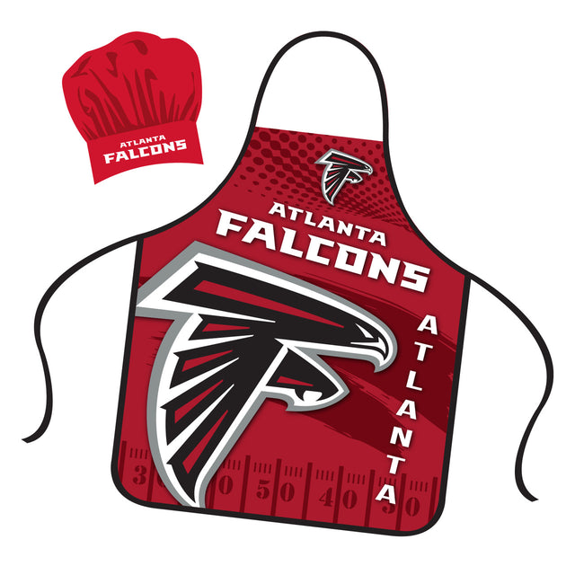 Conjunto de gorro y delantal de chef de los Atlanta Falcons