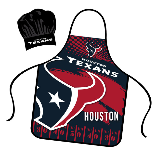 Conjunto de gorro y delantal de chef de los Houston Texans