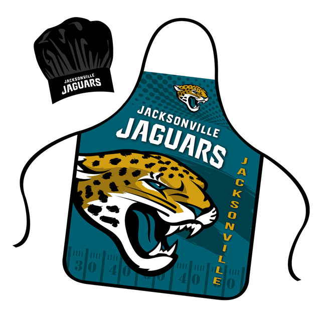 Conjunto de gorro y delantal de chef de los Jacksonville Jaguars