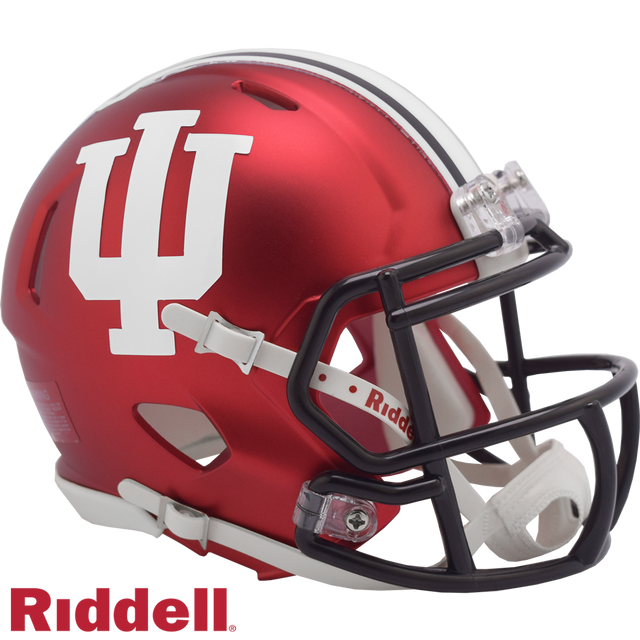 印第安纳州 Hoosiers 头盔 Riddell 复制品 Mini Speed Style 2023 年款