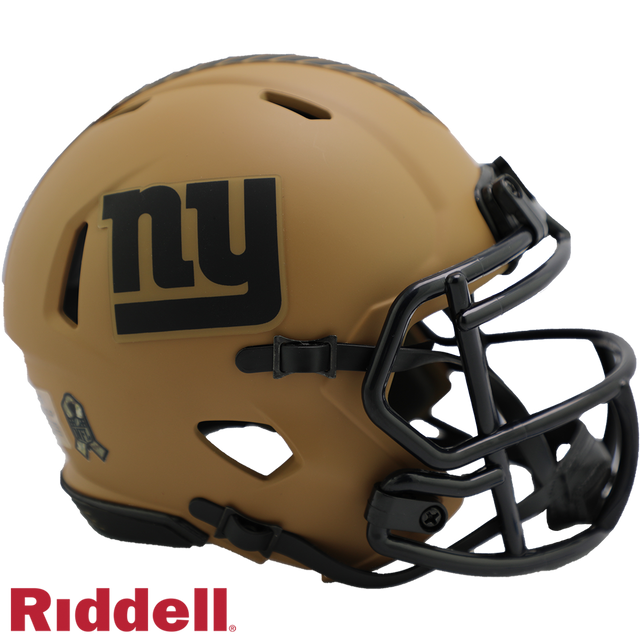 纽约巨人队头盔 Riddell 复制品迷你速度风格致敬服务 2023