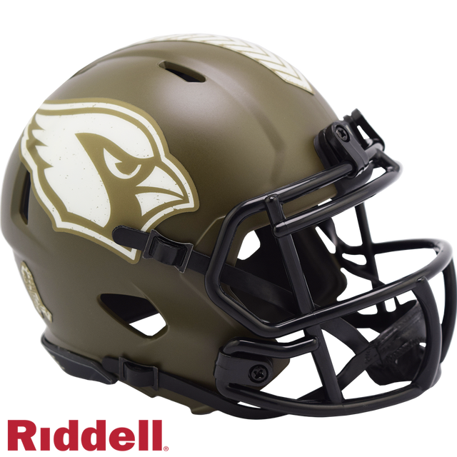 Réplica de casco de los Arizona Cardinals Riddell Mini Speed Style Salute To Service