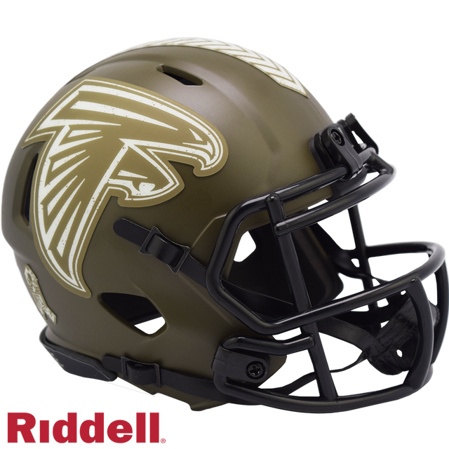 Réplica de casco de los Atlanta Falcons Riddell Mini Speed Style Salute To Service