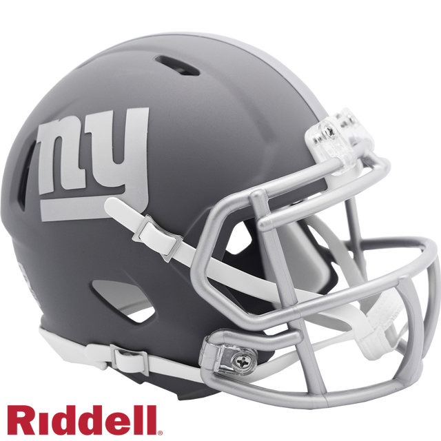 纽约巨人队头盔 Riddell 复制品 迷你 Speed Style Slate 替代款
