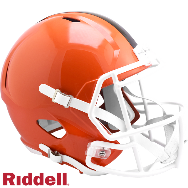 Réplica de casco de los Cleveland Browns Riddell en tamaño completo, estilo Speed 2024