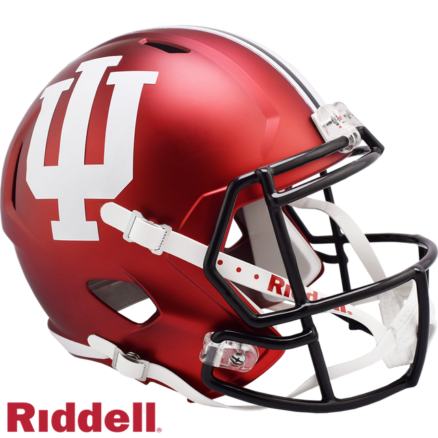 印第安纳州 Hoosiers 头盔 Riddell 复制品 全尺寸 Speed Style 2023 年