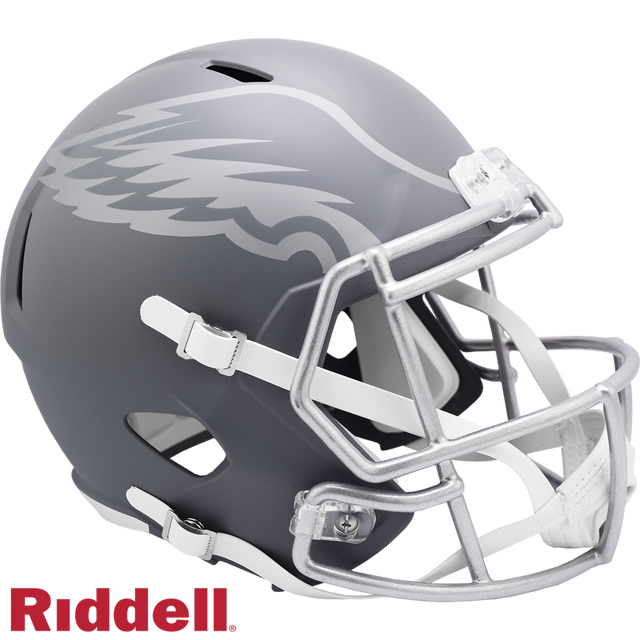 Philadelphia Eagles Helmet Riddell Replica Full Size Speed Style Slate Alternate