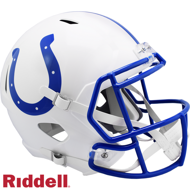 Indianapolis Colts Helmet Riddell Replica Full Size Speed Style 1995-2003 T/B
