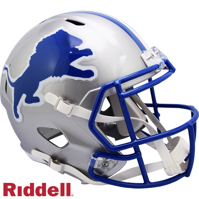 Detroit Lions Helmet Riddell Replica Full Size Speed Style 1983-2002 T/B