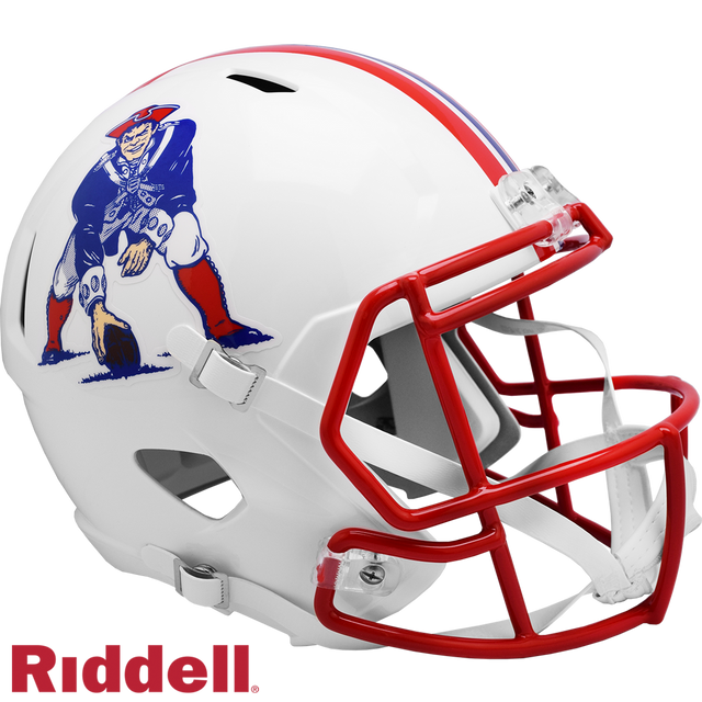 New England Patriots Helmet Riddell Replica Full Size Speed Style 1990-1992 T/B