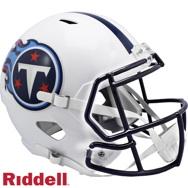 Réplica de casco de los Tennessee Titans de Riddell, tamaño completo, estilo Speed, 1999-2017, T/B