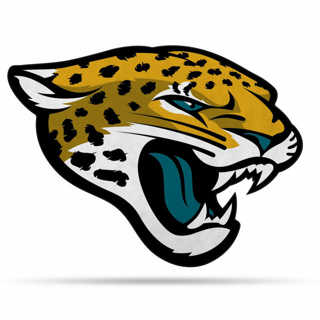 Diseño de logotipo recortado con forma de banderín de los Jacksonville Jaguars