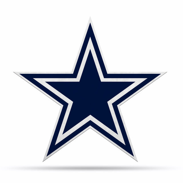 Diseño de logotipo recortado con forma de banderín de los Dallas Cowboys