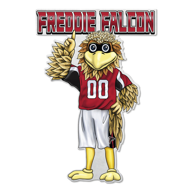 Diseño de mascota recortado con forma de banderín de los Atlanta Falcons