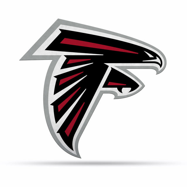 Diseño de logotipo recortado con forma de banderín de los Atlanta Falcons