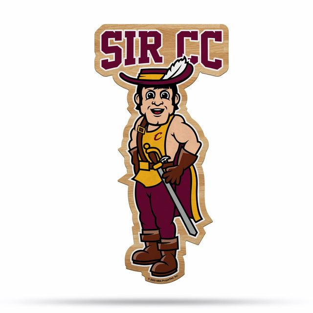 Diseño de mascota con forma de banderín de los Cleveland Cavaliers cortado a medida