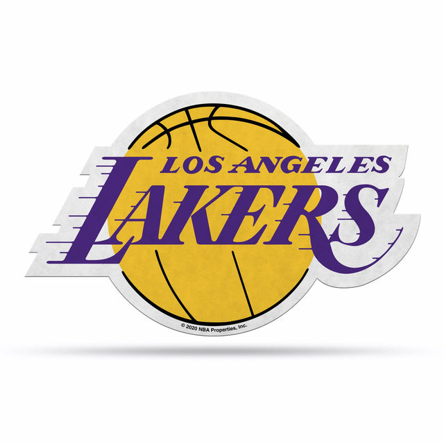 Diseño de logotipo recortado con forma de banderín de Los Angeles Lakers