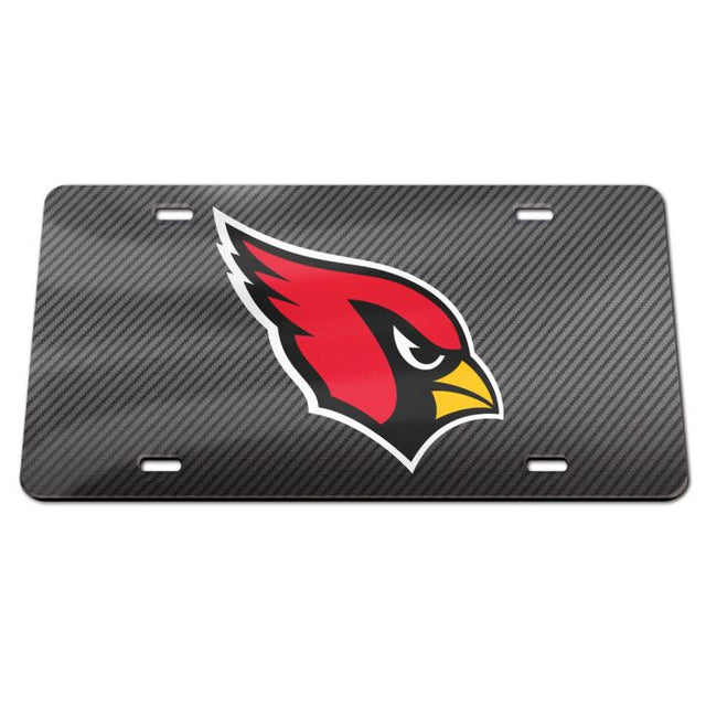 Arizona Cardinals CARBON Acrylic Classic License Plates