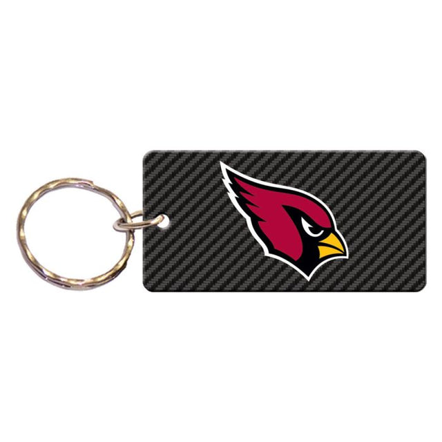 Arizona Cardinals CARBON Keychain Rectangle
