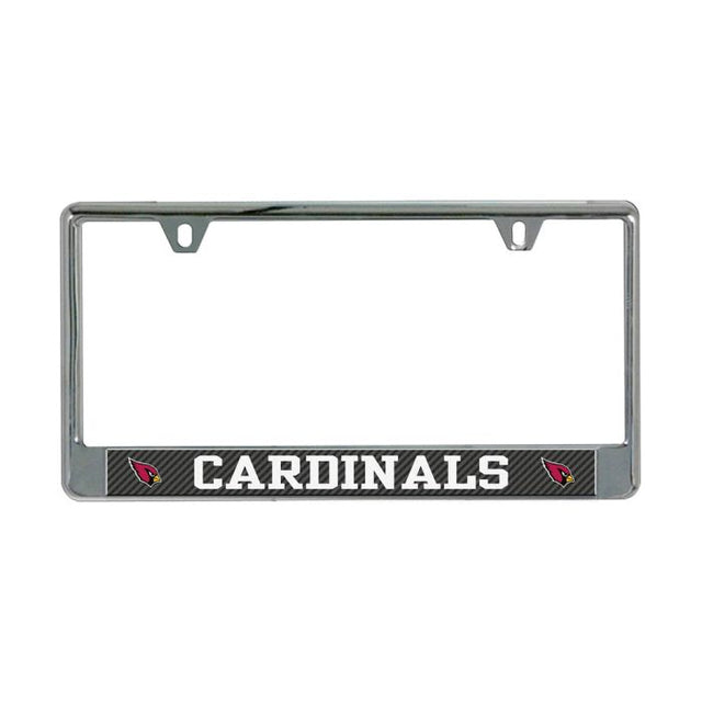 Arizona Cardinals CARBON Lic Plate Frame B/O Printed