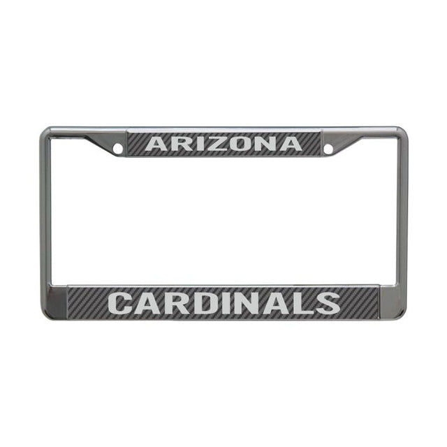 Arizona Cardinals CARBON Lic Plt Frame S/L Printed