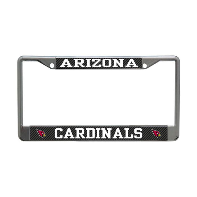 Arizona Cardinals CARBON Lic Plt Frame S/L Printed