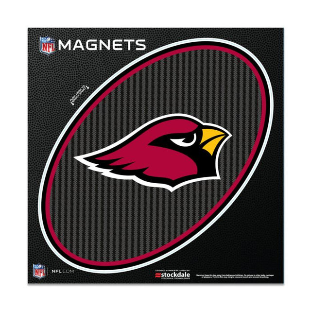 Arizona Cardinals CARBON Outdoor Magnets 6" x 6"