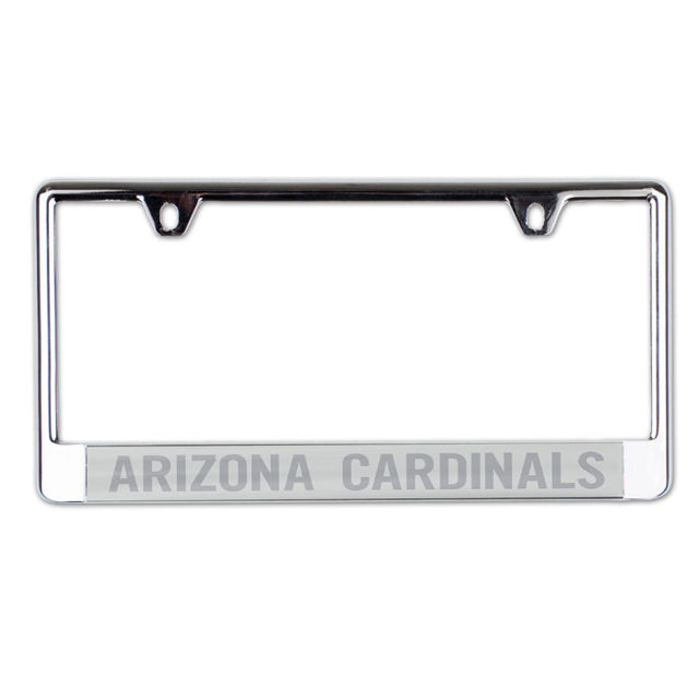 Arizona Cardinals FROSTED Lic Plate Frame B/O Printed
