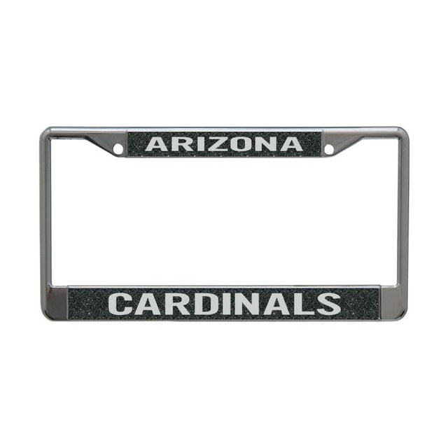 Arizona Cardinals GLITTER BACKGROUND Lic Plt Frame S/L Printed
