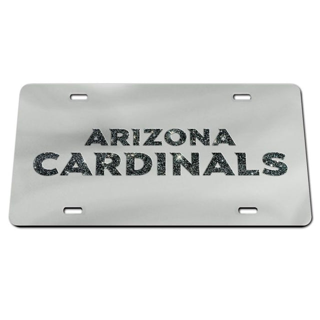 Arizona Cardinals GLITTER LETTERS Acrylic Classic License Plates