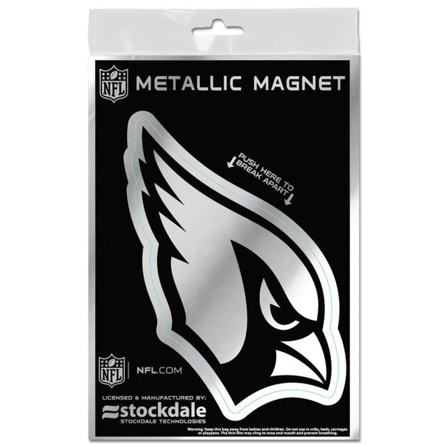 Arizona Cardinals Metallic Magnets 3" x 5"