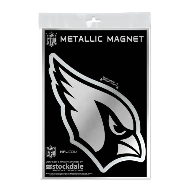 Arizona Cardinals Metallic Magnets 5" x 7"