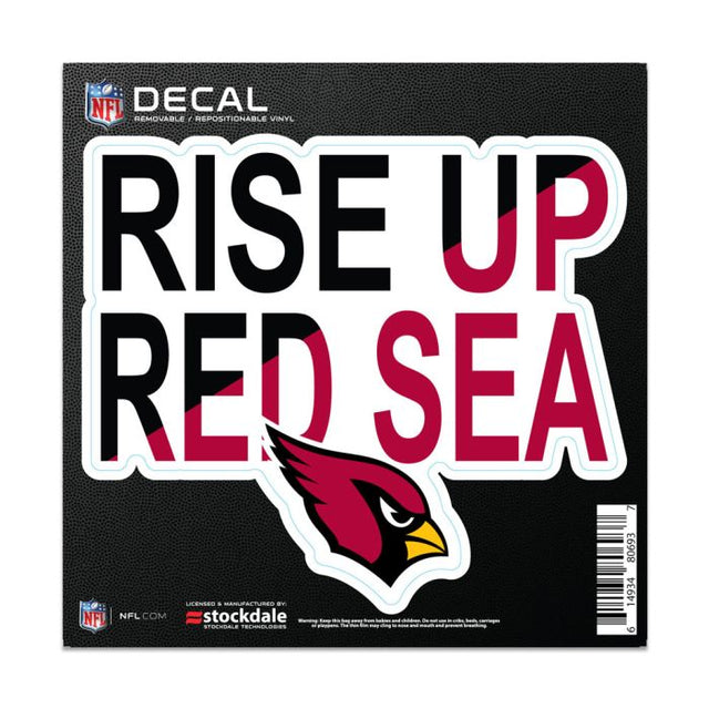 Arizona Cardinals SLOGAN All Surface Decal 6" x 6"