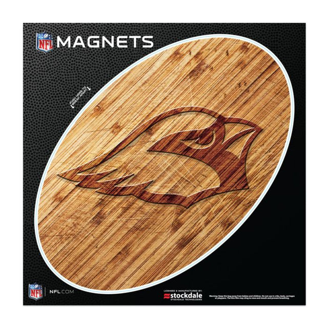 Arizona Cardinals WOOD Outdoor Magnets 6" x 6"