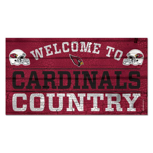 Arizona Cardinals Wood Sign 13"x24" 1/4" thick