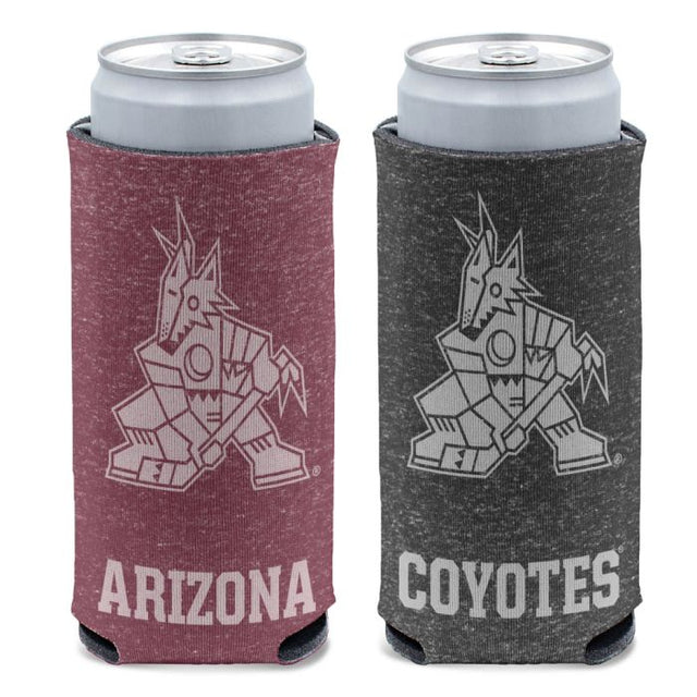 Enfriador de latas delgado de 12 oz con diseño jaspeado de los Arizona Coyotes