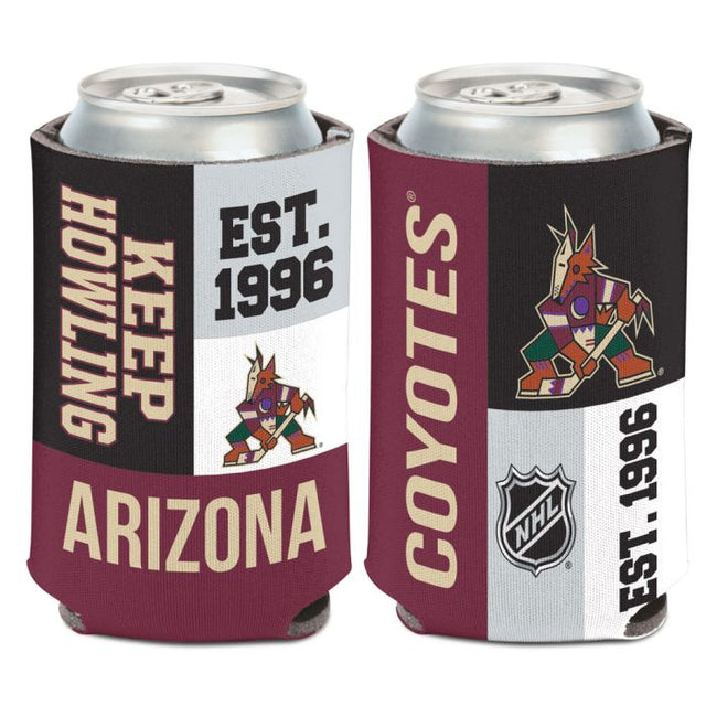 Enfriador de latas con bloques de color de los Arizona Coyotes, 12 oz.