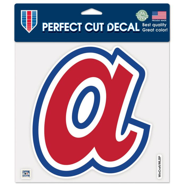 Atlanta Braves / Cooperstown Cooperstown Perfect Cut Color Decal 8" x 8"