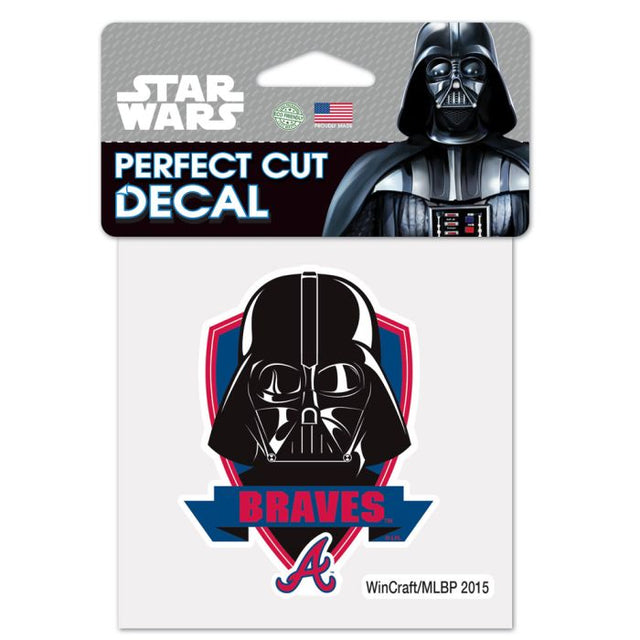 Atlanta Braves / Star Wars Darth Vader Perfect Cut Color Decal 4" x 4"