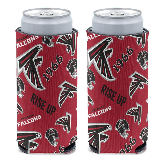 Enfriador de latas delgado de 12 oz de los Atlanta Falcons