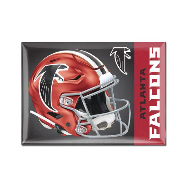 Imán de metal con forma de casco alternativo de los Atlanta Falcons, 2,5" x 3,5"
