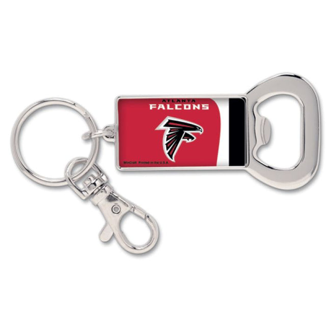 Llavero rectangular con abrebotellas de los Atlanta Falcons