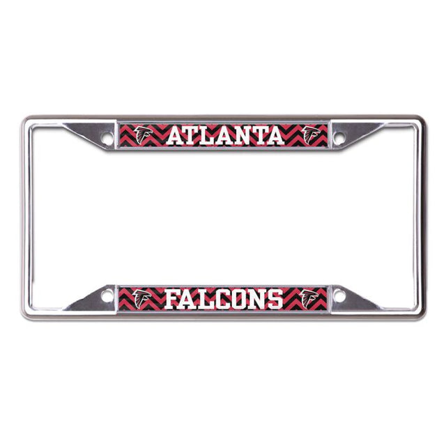Marco de licencia CHEVRON Plt de Atlanta Falcons, de acero inoxidable, estampado
