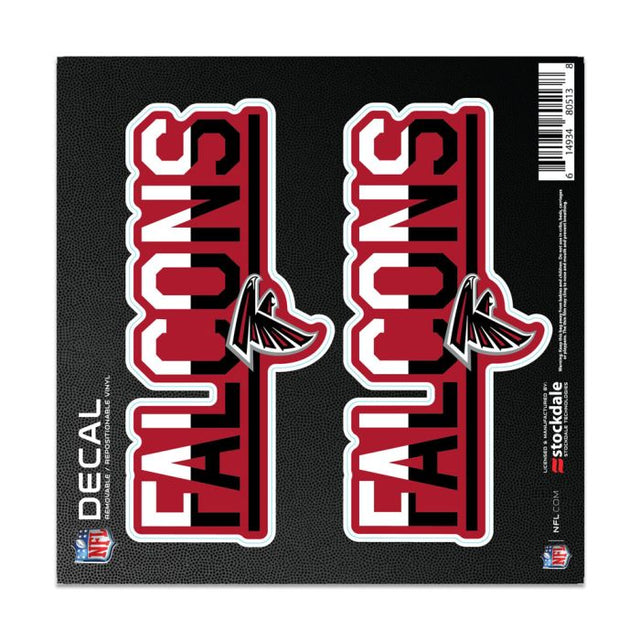 Atlanta Falcons COLOR DUO All Surface Decal 6" x 6"