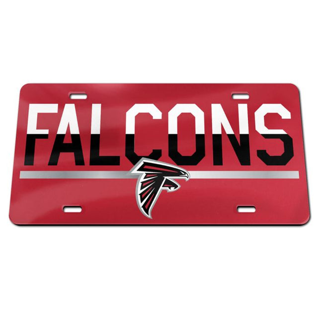 Atlanta Falcons COLOR DUO Specialty Acrylic License Plate