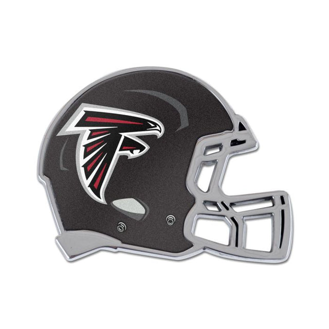 Emblema de metal cromado abovedado de los Atlanta Falcons
